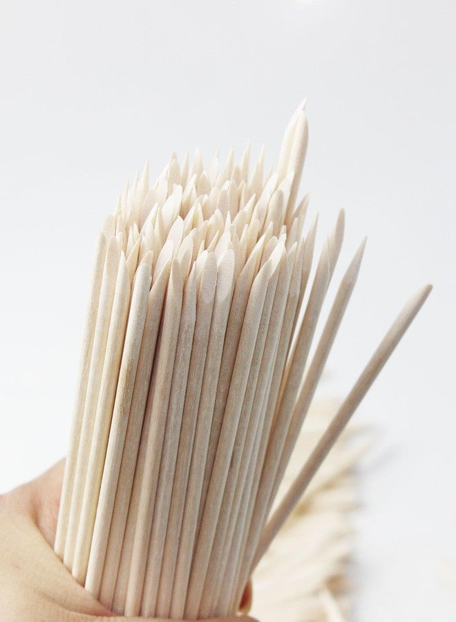 Ourart 800 Pcs Nail Art Orange Wood Sticks, Multi Functional Cuticle Pusher Remover Manicure Pedicure Tool for Manicure & Pedicure - 4.5 inch - Image 3